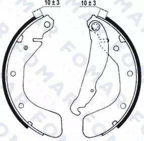 FOMAR FRICTION fo0564 -  Комплект тормозных колодок
